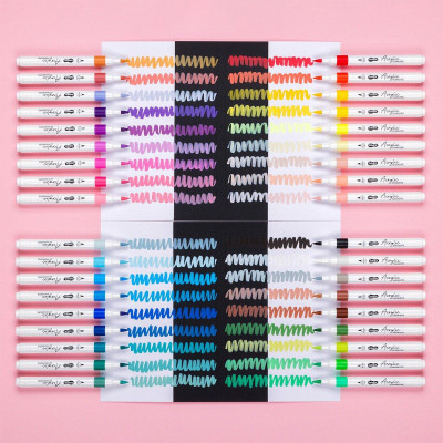 Hộp 24 Bút Lông Màu Acrylic Markers 1 Đầu - Colokit ACM-C004