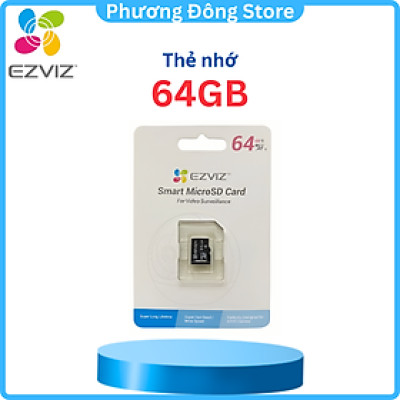 Thẻ nhớ Camera Ezviz 64Gb Class 10 Tốc Độ Cao, Cho Camera, Điện Thoại - Hàng Chính Hãng 