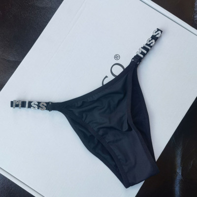 Quần lót ren lọt khe Miss chữ T dây hông chun sexy đính đá siêu đẹp