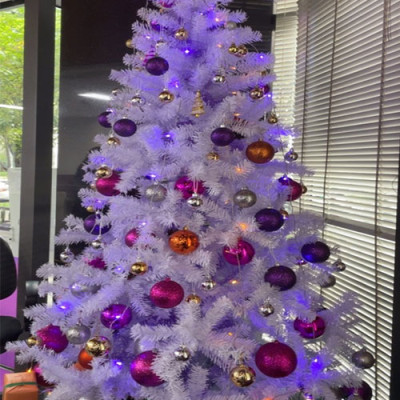 Cây thông noel màu trắng cao 2m4 - Tán dày và đẹp, cây thông chắc chắn và dể tháo lắp