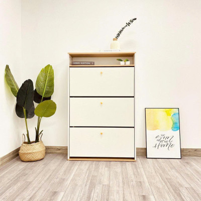 Tủ Giày Thông Minh Cánh Lật Tiết Kiệm Diện Tích 3 Tầng 6 Ngăn Sức Chứa Khủng Chống Mùi Hôi - GP112 