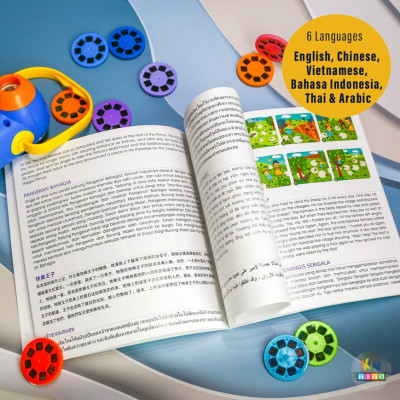 Đồ Chơi Đèn Pin Kể Chuyện Phiên Bản 12 Truyện - Mideer StoryBook (có kèm bản dịch tiếng Việt)