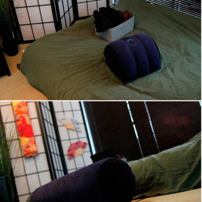 Ghế bơm hơi tình yêu Có Tay Vịn - Tặng Kèm Bơm Tay và quà tặng bơm tay đơn giản tháo ráp da bền đàn hồi không thủng