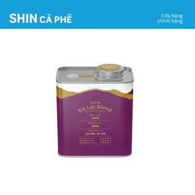 Cà phê Đà Lạt Blend - SHIN Cà phê - Cà phê pha phin - Hộp thiếc 200g