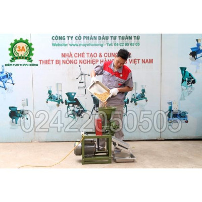 Máy nghiền ngô vỡ mảnh 3A 2,2kw 220v - Máy nghiền vỡ hạt đậu tương cho gà, vịt, lợn, chim Năng suất 150-180kg/giờ