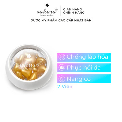 [Quà tặng] 14 viên Serum dưỡng da chống lão hóa Sakura Age Defying DNA Repair Serum 