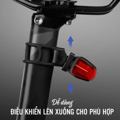 Đèn Đuôi Led Xe Đạp BK880 Chống Nước Siêu Sáng Nhiều Chế Độ Sáng Sạc Điện USB MaiLee