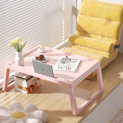 BÀN NHỰA GẤP GỌN THÔNG MINH CÓ KHE ĐỂ DIỆN THOẠI & IPAD VÀ CẮM BÚT PHONG CÁCH HÀN QUỐC