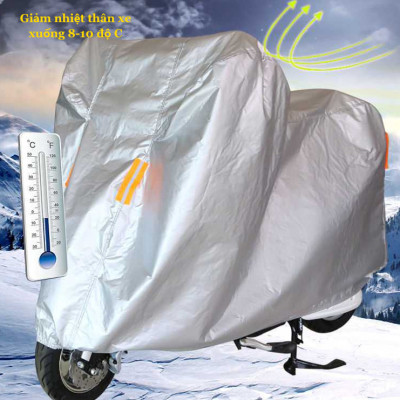 Bạt Phủ Áo Trùm Xe Máy Vải Dù Che Mưa Nắng Thời Tiết Khắc Nghiệt Loại Lớn Cho Dòng Xe Tay Ga - Xe Số Thông Dụng