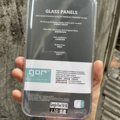 Bộ 2 Kính cường lực cho Google Pixel 5A 5G - trong suốt chính hãng GOR vát 2,5D ( 2 miếng)