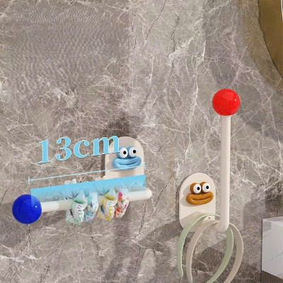 Set 10 Móc Treo Tường Phòng Tắm Dopamine Quái Vật Miệng Lớn - Móc Treo Mũ Tự Dính, Trang Trí Phòng - HÀNG CHÍNH HÃNG MINIIN