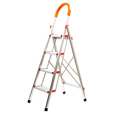 Thang nhôm 3 - 4 - 5 - 6 bậc xếp gọn - chữ A -  bản to - tay vịn -  cao cấp chính hãng -  thang gia đình đa năng gấp gọn