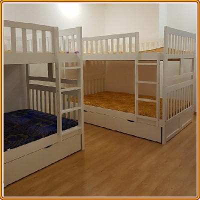 Giường 2 Tầng Gỗ G3 Juno Sofa 1m4/1m4 