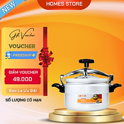 Nồi Áp Suất Nhôm Đáy Từ Goldsun GPC1930-05IH Dung Tích 5 Lít Có Van An Toàn - Hàng Chính Hãng