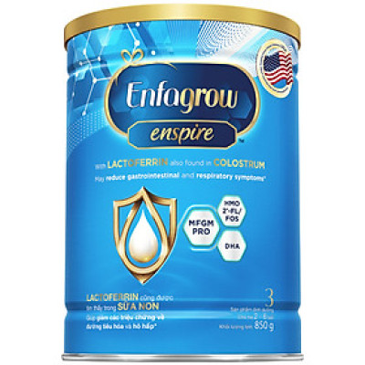 Sữa bột Enfagrow Enspire 3 - 850G dành cho trẻ từ 2-6 tuổi