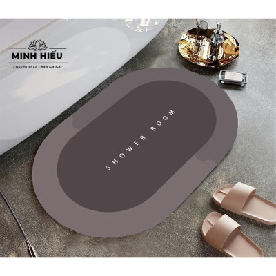 Thảm chùi chân siêu thấm nước cao cấp. thảm lau chân silicon chống trơn trượt chất liệu siêu bền Loại 1