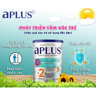 Sữa Aplus số 1, số 2, số 3 (900g)  Dành Cho Bé Sơ Sinh Cho Đến 3 Tuổi 
