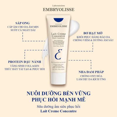 Kem Dưỡng Phục Hồi Embryolisse Lait-Crème Concentré 30ml
