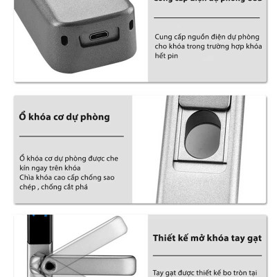 Khóa thông minh cửa nhôm Kitos KT-AL650 Plus