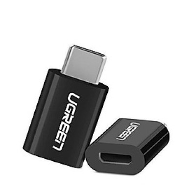 Ugreen UG30391US157TK Màu Đen Đầu chuyển đổi TYPE C sang MICRO USB vỏ nhựa ABS - HÀNG CHÍNH HÃNG