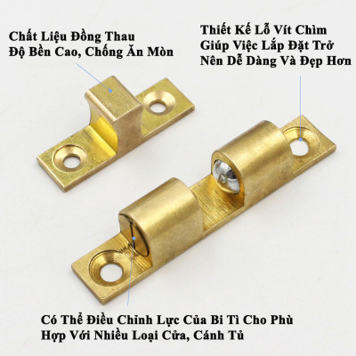 Chốt Giữ Cánh Tủ KUNBE Cố Định Cánh Cửa Sang Trọng Thẩm Mỹ Nhiều Kích Cỡ Lựa Chọn