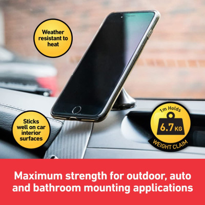 Băng keo cường lực 2 mặt màu xám khổ rộng 19mm Scotch 3M SB-BK414 - Nhiều kích thước, siêu dính, thẩm mỹ, chịu nhiệt cao