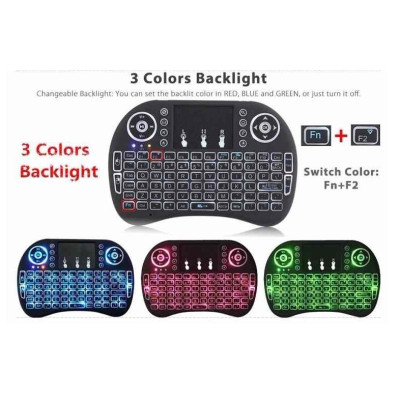 Bàn phím Wireless mini UKB500- Bàn phím không dây mini keyboard kiêm chuột cảm ứng đa năng wireless - Hàng chính hãng