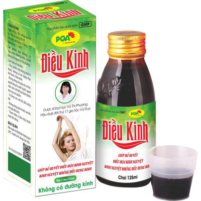 Điều Kinh PQA Giúp Bổ Huyết, Tán Hàn, Chỉ Thống Dùng Cho Người Đau Bụng Kinh Hộp 125ml