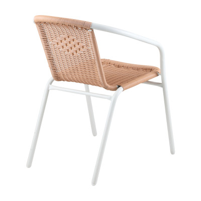 [Miễn Phí Vận Chuyển & Lắp Đặt] Ghế Ngoài Trời Tosca Màu Nâu Trắng, Mây PE Bền Bỉ, Có Thể Xếp Chồng Tiết Kiệm Không Gian, An Toàn Sử Dụng Ngoài Trời | Index Living Mall | Nội Thất Nhập Khẩu Thái Lan - Phân Phối Độc Quyền Tại Việt Nam