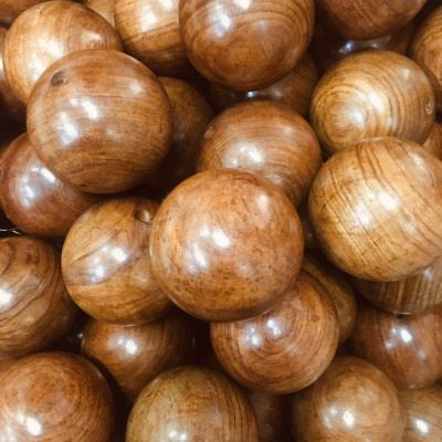 Vòng Lắc Eo Hạt Gỗ Hương Cao Cấp - Vòng 30 hạt 7cm ( video , hình thật )