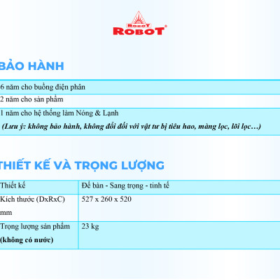 Máy Lọc Nước Điện Giải iON Kiềm ROBOT iONQueen 511 Chế Độ Nóng Nguội Lạnh - Hàng Chính Hãng