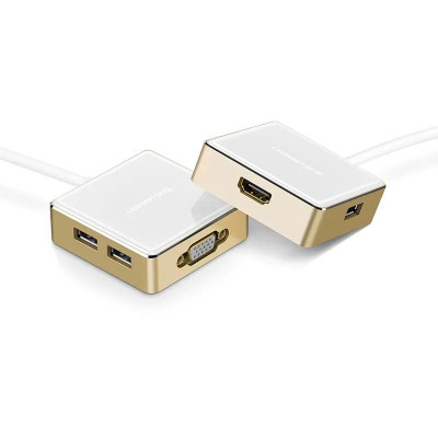 Ugreen UG30441US183TK Bộ chuyển đổi TYPE C sang 1 USB 3.0 + 2 USB 2.0 + HDMI + hỗ trợ nguồn TYPE C - HÀNG CHÍNH HÃNG