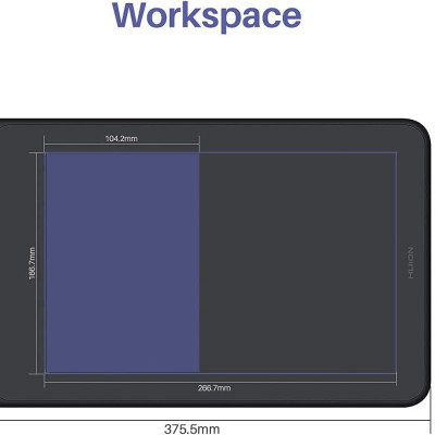 Quà Tặng Kèm Trị Giá 399K - Bảng Vẽ Điện Tử HUION iQ620M Kết Nối Không Dây Wireless 2.4G(hỗ trợ Android và máy tính) - Hàng Chính Hãng Huionl Dial Q620M Graphic Drawing Tablet 266PPS Wireless Connection Digital Pen Tablet with Dial for PC and Android
