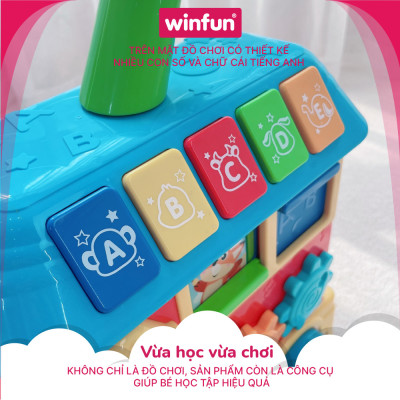 Xe Tập Đi Hình Tàu Hoả Kết Hợp Xe Chòi Chân 2 In 1 Winfun 0803
