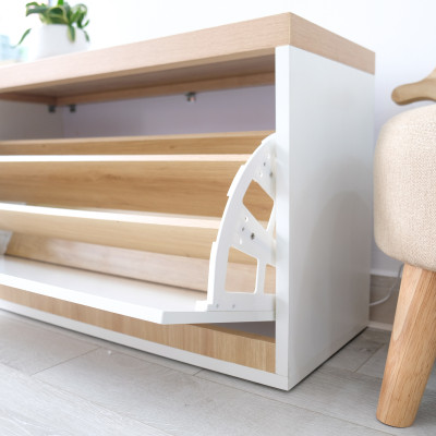 TỦ GIÀY THÔNG MINH 1S GỖ MDF HUCHU để giày tiện lợi cánh lật thông minh