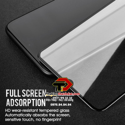 Kiính Cường Lực Full Màn Hình Cho Redmi 10A Chính Hãng Glass Pro 9H Chống Vỡ, Chống Va Đập- hàng chính hãng