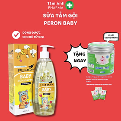 Sữa Tắm Gội Ngừa Rôm Sảy, Mụn Sữa - Peron Baby - Sữa Tắm Không Chứa Paraben, An Toàn Cho Trẻ Sơ Sinh