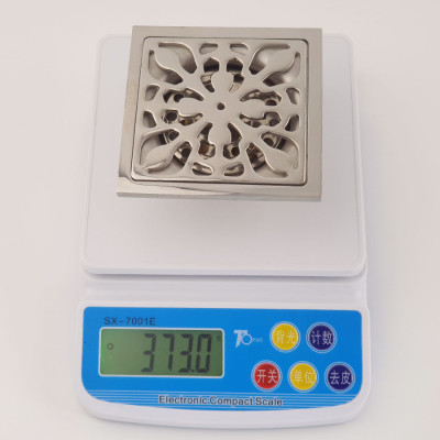 Phễu thu sàn - thoát sàn chống hôi Inox SUS 304, 10cm x 10cm Eurolife EL-HG06 (Trắng bạc)