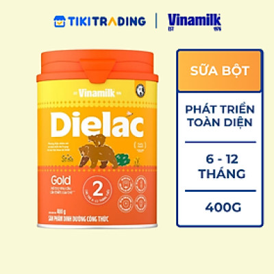 Sữa Bột Vinamilk Dielac Alpha Gold IQ Step 2 Hộp Thiếc (400g)