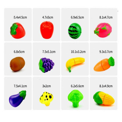 Bộ Cắt Ghép Rau Củ Quả 24 Chi Tiết Cho Bé