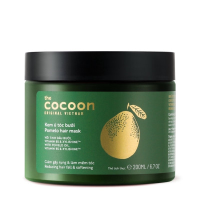Kem ủ tóc bưởi Cocoon giảm gãy rụng, làm mềm tóc 200ml thuần chay