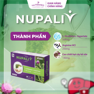 Viên uống Nupaliv hỗ trợ giải độc, mát gan, phục hồi chức năng gan (30 viên) - Nutramed