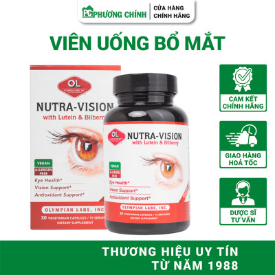 Viên Uống Bổ Mắt Olympian Labs Nutra Vision Hỗ Trợ Cải Thiện Thị Lực 30 Viên/Hộp