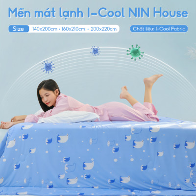 [CHĂN HÈ MÁT LẠNH] Mền lạnh I Cool Advance NIN House NM8027 | Chăn mền Ice silk cao cấp