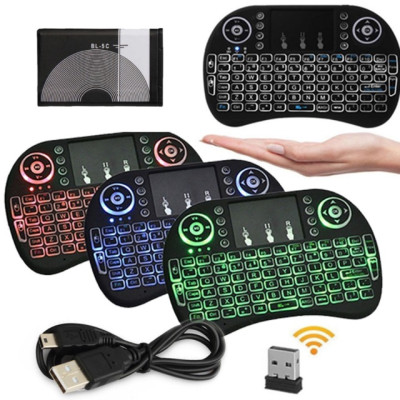 Bàn phím Wireless mini UKB500- Bàn phím không dây mini keyboard kiêm chuột cảm ứng đa năng wireless - Hàng chính hãng
