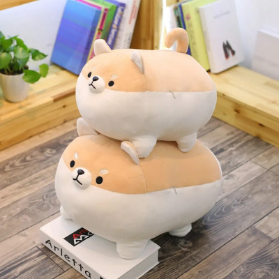Thú nhồi bông chó corgi tròn dễ thương - Size 35cm - Quà tặng gấu bông chó shiba inu - Gối ôm mềm mịn cho bé