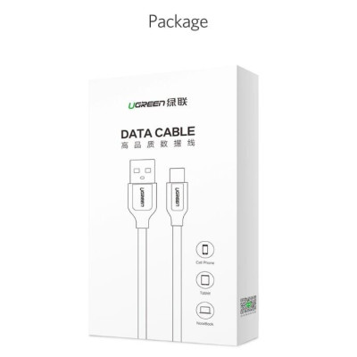 Ugreen UG50380US271TK 0.5M màu Đen Cáp sạc truyền dữ liệu USB 2.0 sang MICRO USB 4A võ hợp kim kẽm - HÀNG CHÍNH HÃNG