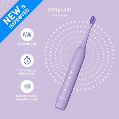 Bàn Chải Điện Zenyum Sonic MỚI 2.0 Màu Tím- Công Nghệ Singapore