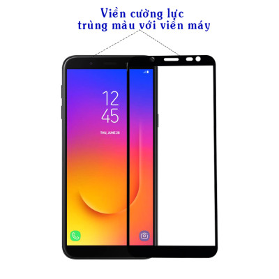 Kính Cường Lực Cho Samsung Galaxy J6 - Full Màn Hình - Màu Đen - Hàng Chính Hãng