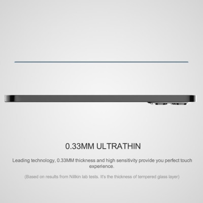 Miếng dán cường lực iPhone 12 Mini (5.4 inch) hiệu Nillkin Amazing CP+ Pro  full màn hình 3D mỏng 0.23mm, Kính ACC Japan, Chống Lóa, Hạn Chế Vân Tay - Hàng chính hãng